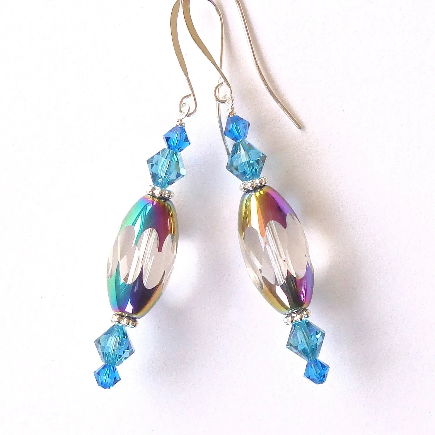 Beulah: Rainbow Glass Earrings