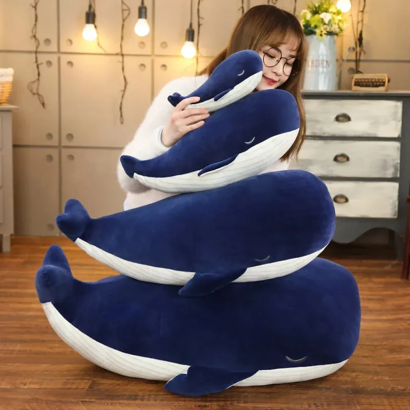 Big Blue Whale 45/65/85cm Super Soft Whale Plush Toys