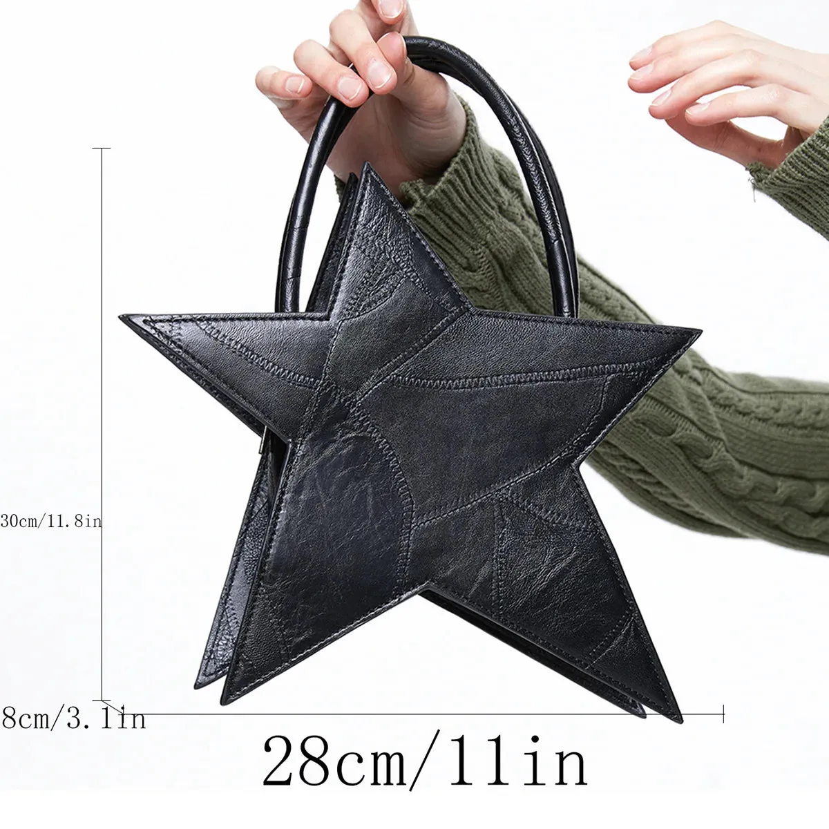 Black Star Clutch Bag