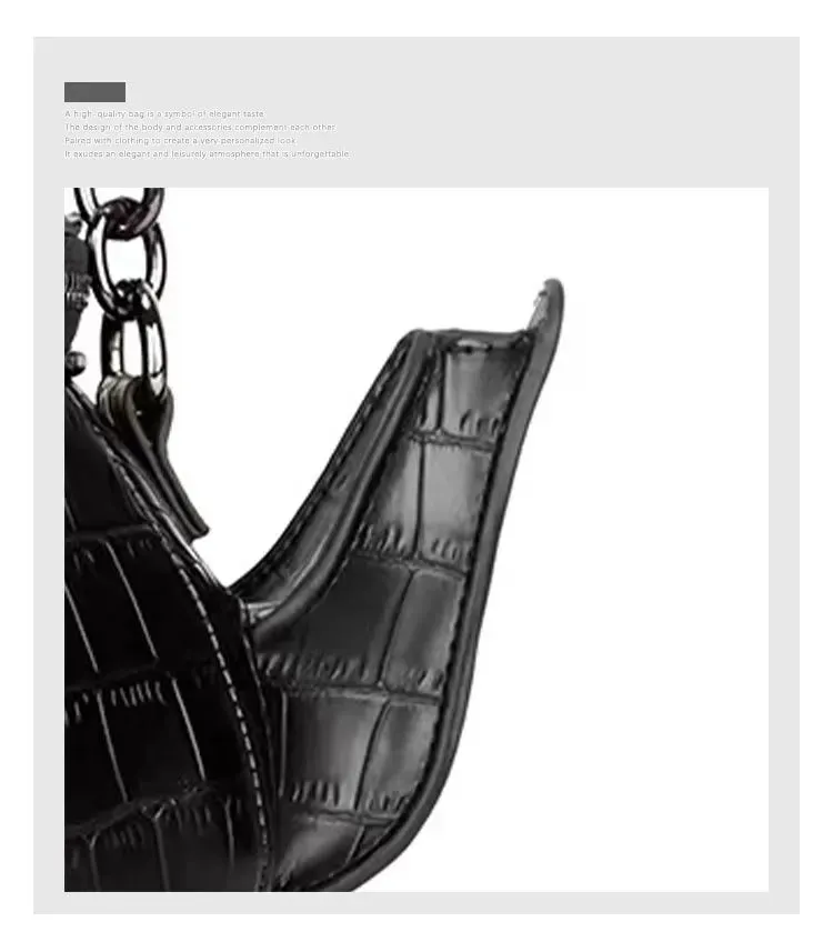 Black Teapot Shaped Handbag
