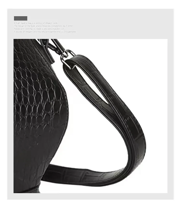 Black Teapot Shaped Handbag