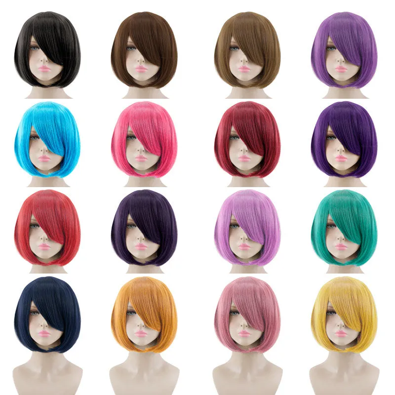 Bob Wigs High Temperature Fibre Synthetic Wigs 23 Colours