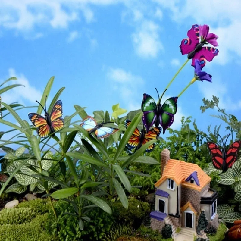 Bunch of Butterflies | Garden Planter Butterfly Stakes