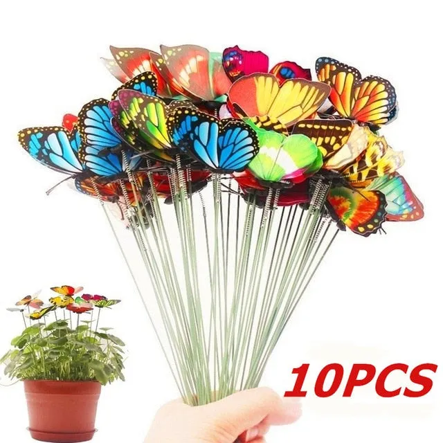 Bunch of Butterflies | Garden Planter Butterfly Stakes