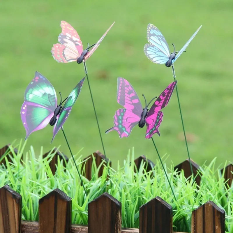 Bunch of Butterflies | Garden Planter Butterfly Stakes