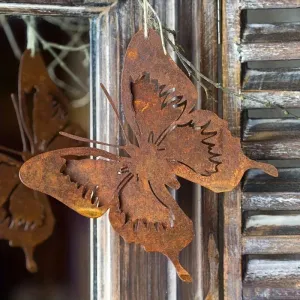Butterfly Metal Rusty Garden Wall Decoration