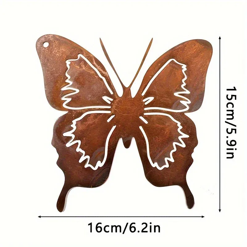 Butterfly Metal Rusty Garden Wall Decoration