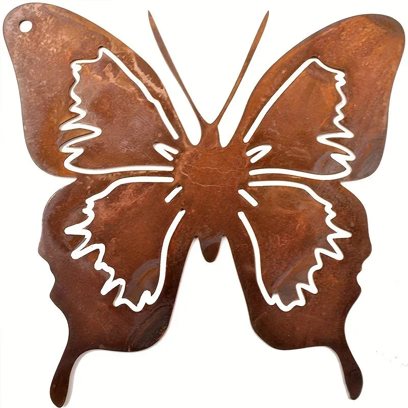 Butterfly Metal Rusty Garden Wall Decoration