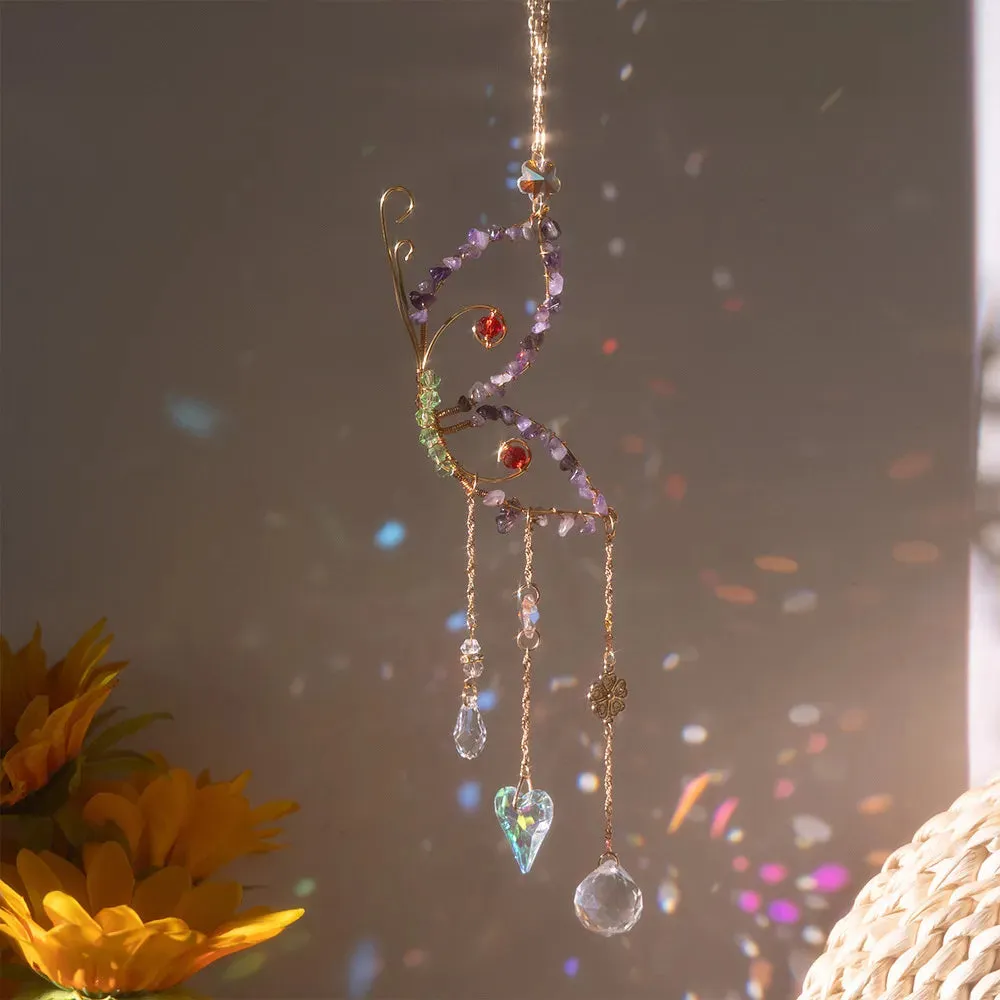 Butterfly Sun Catchers Crystal Prisms Rainbow Maker Home Decor