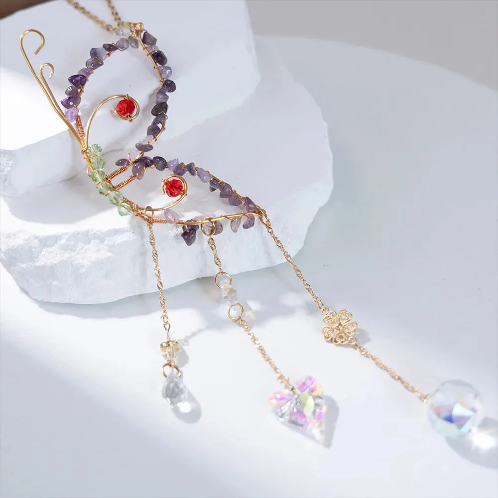 Butterfly Sun Catchers Crystal Prisms Rainbow Maker Home Decor