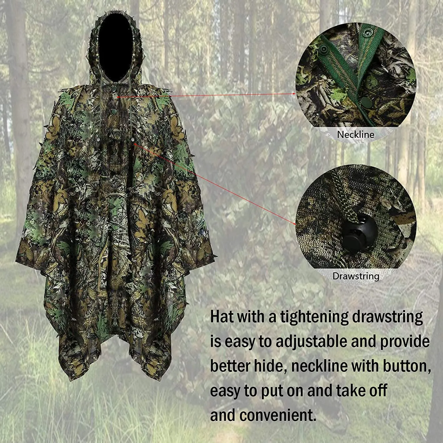 Camouflage Ghillie Poncho