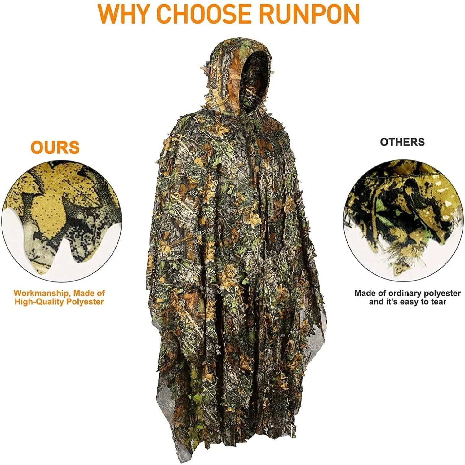 Camouflage Ghillie Poncho