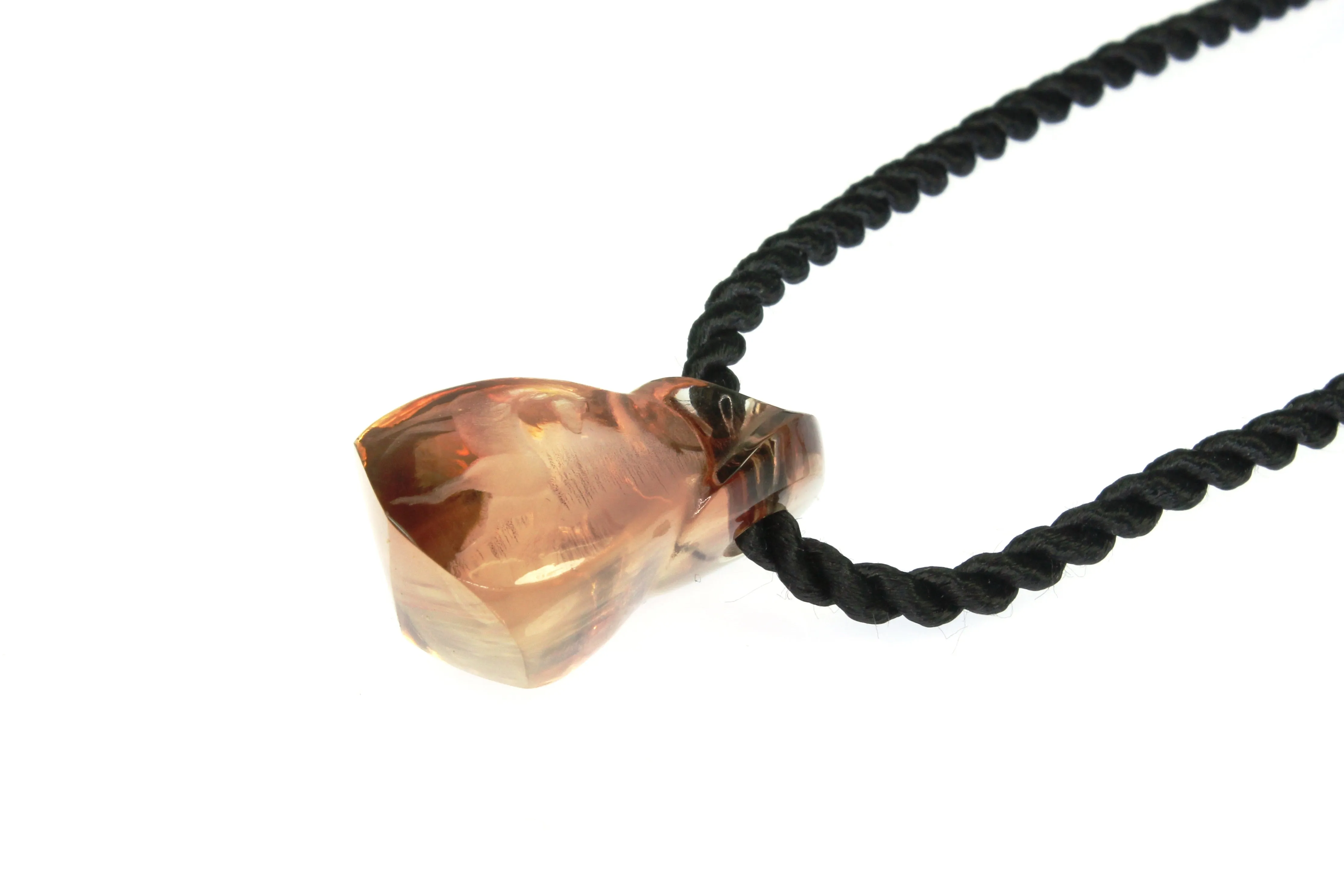 Carved Horse Oregon Sunstone Necklace