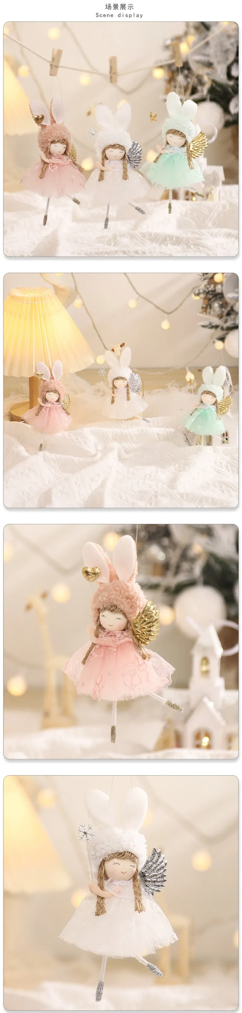 Christmas Angel Doll Xmas Tree Ornaments