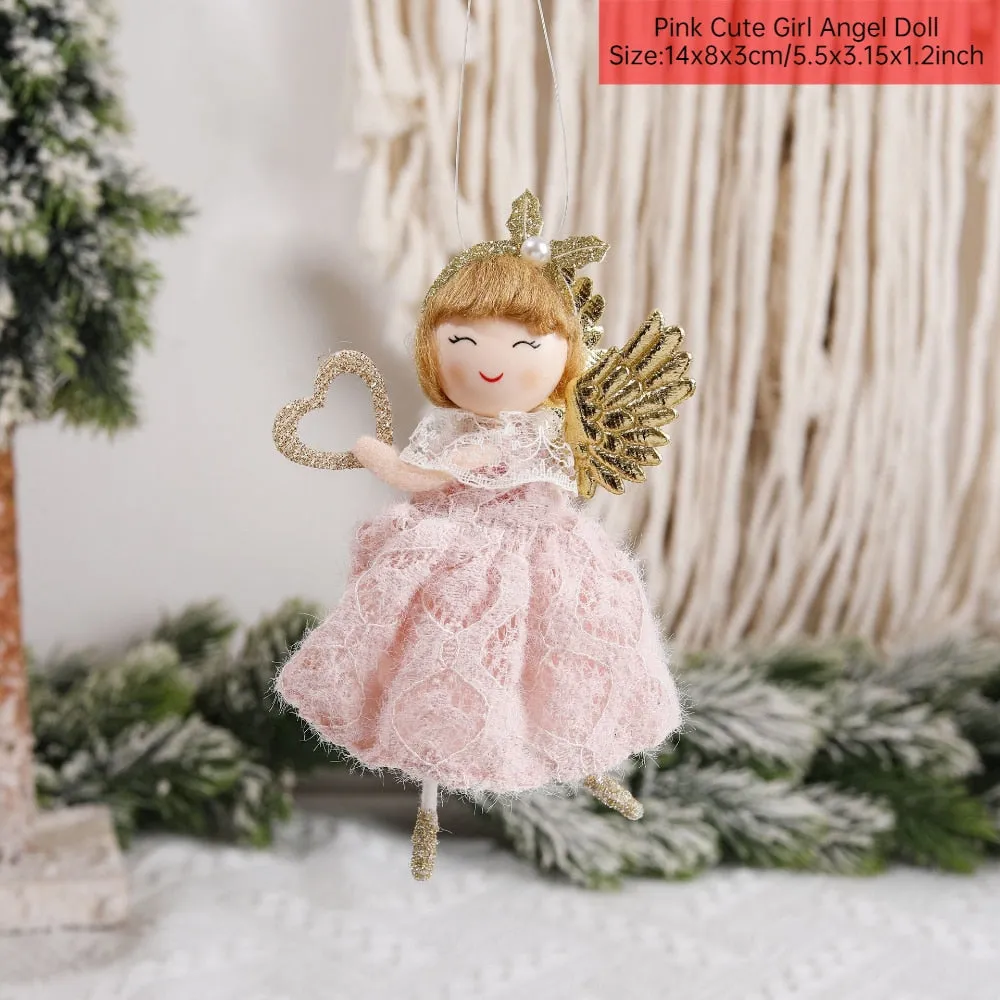 Christmas Angel Doll Xmas Tree Ornaments