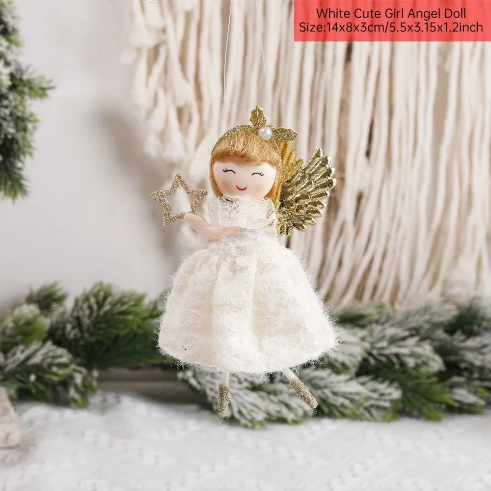 Christmas Angel Doll Xmas Tree Ornaments