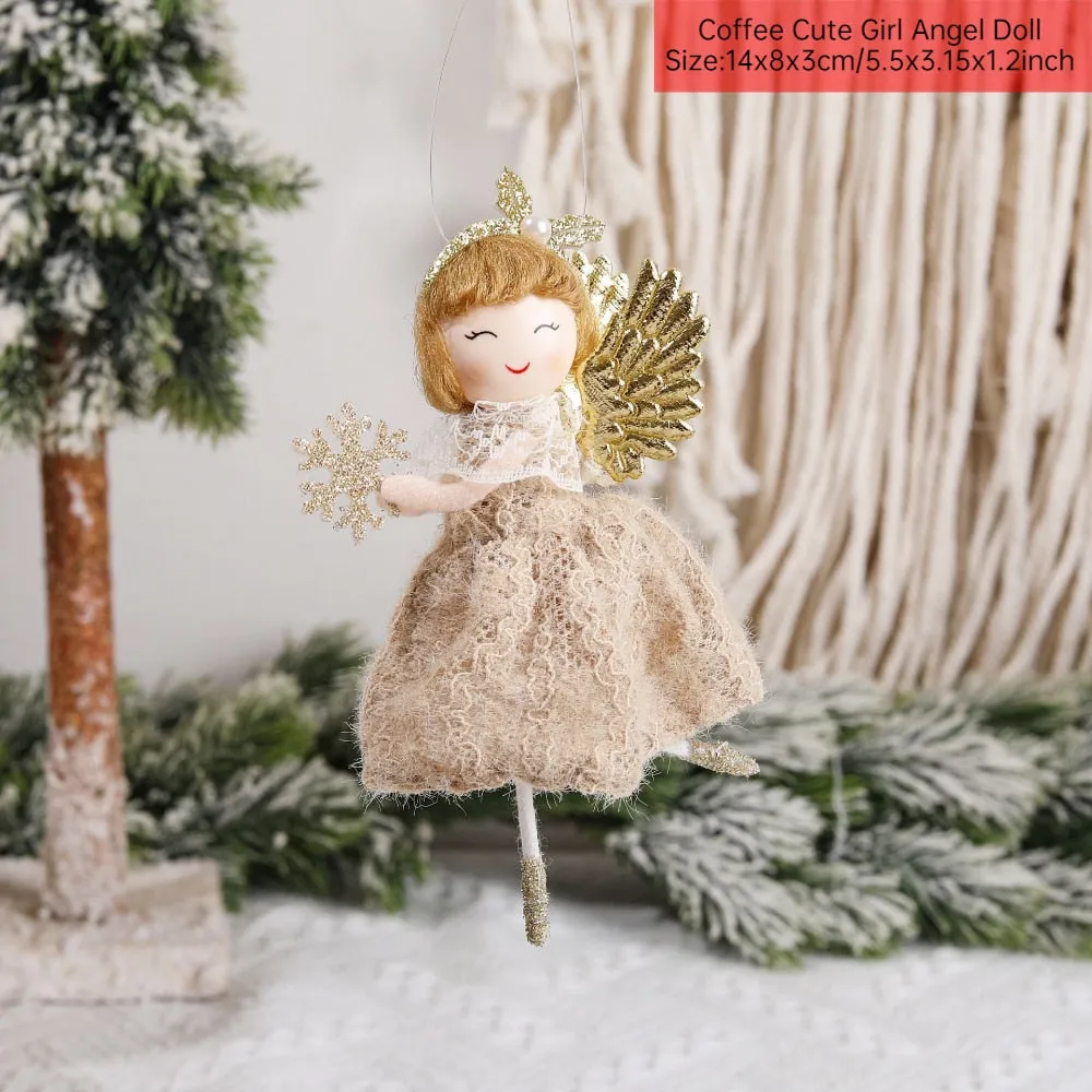Christmas Angel Doll Xmas Tree Ornaments