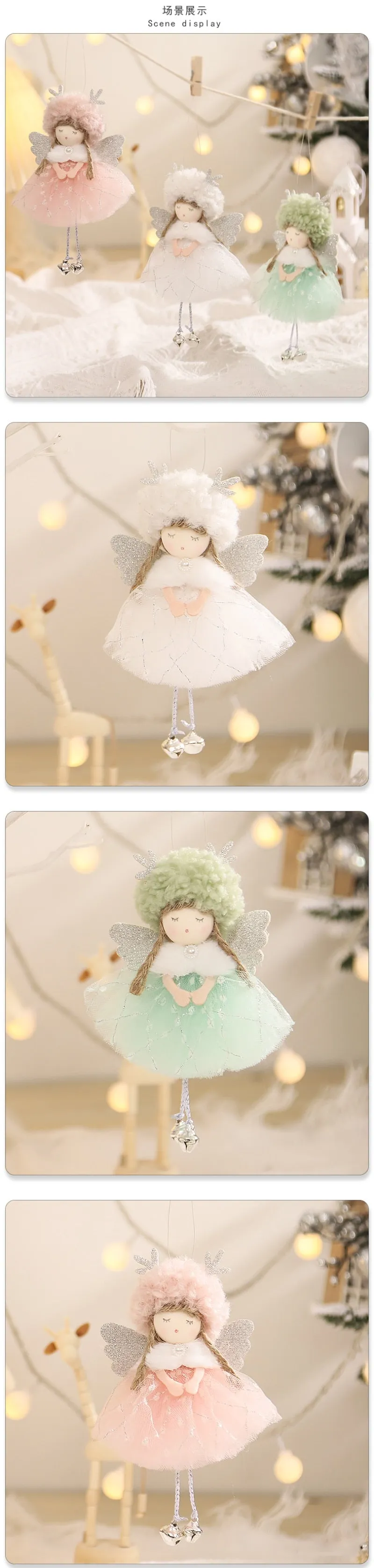 Christmas Angel Doll Xmas Tree Ornaments