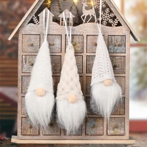 Christmas Gnome Dolls Xmas Tree Ornaments