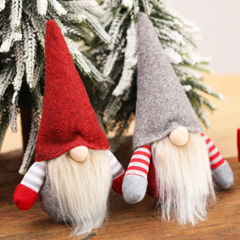 Christmas Gnome Dolls Xmas Tree Ornaments
