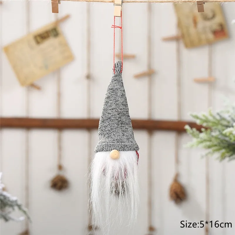 Christmas Gnome Dolls Xmas Tree Ornaments
