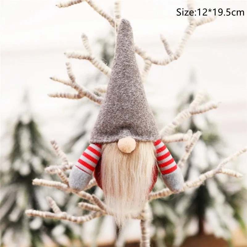 Christmas Gnome Dolls Xmas Tree Ornaments
