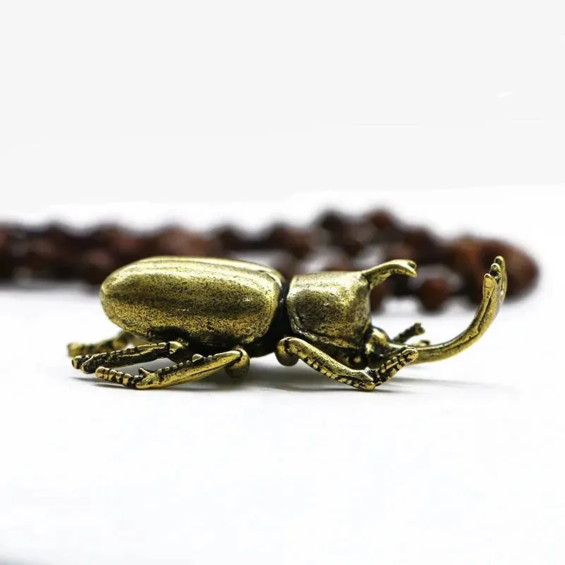Copper Beetles Figurine Tea Pets