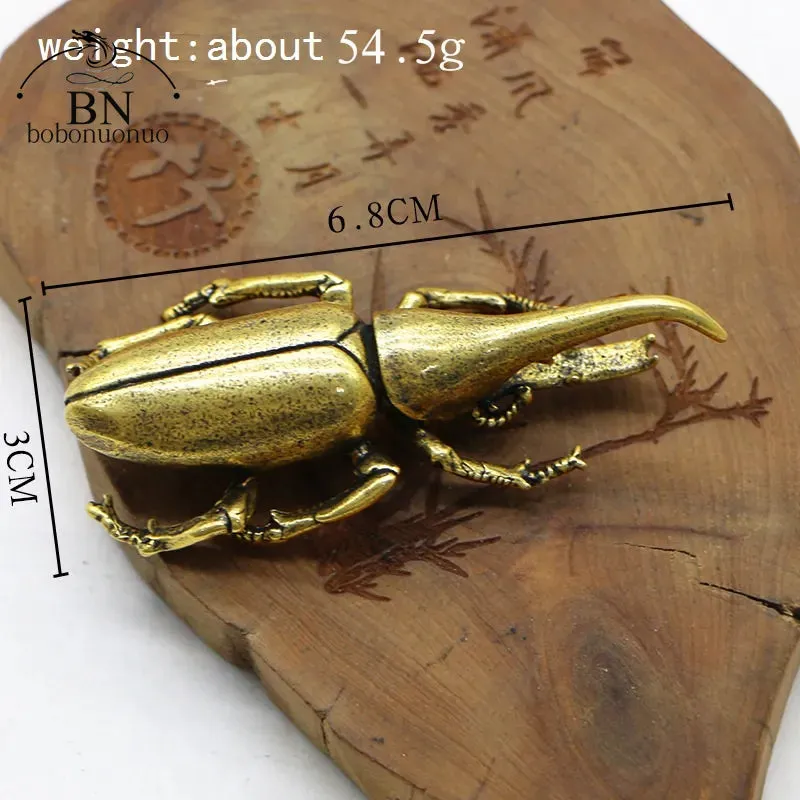 Copper Beetles Figurine Tea Pets