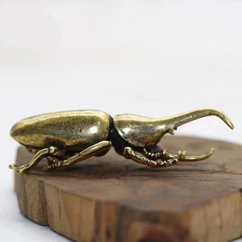Copper Beetles Figurine Tea Pets