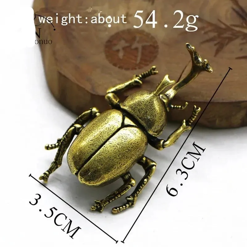 Copper Beetles Figurine Tea Pets