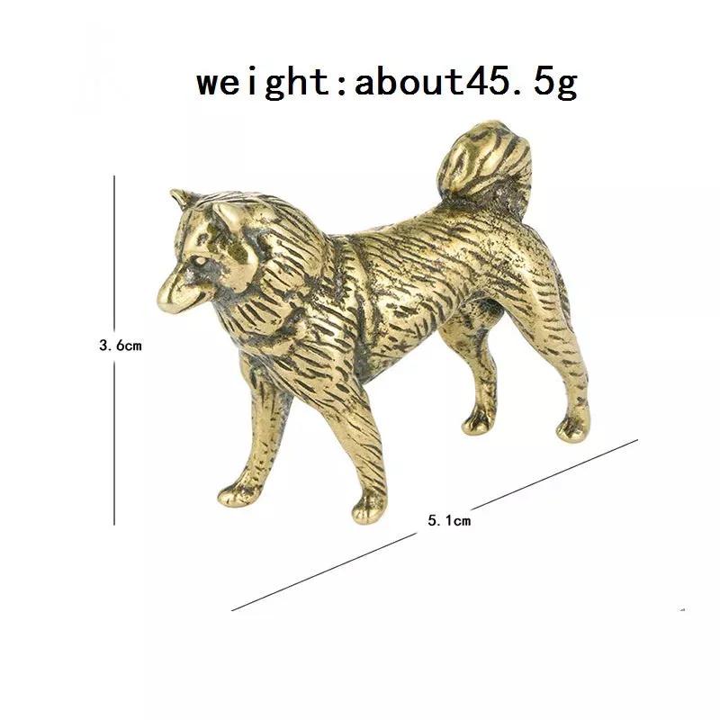 Copper Border Collie Dog Figurine Tea Pet