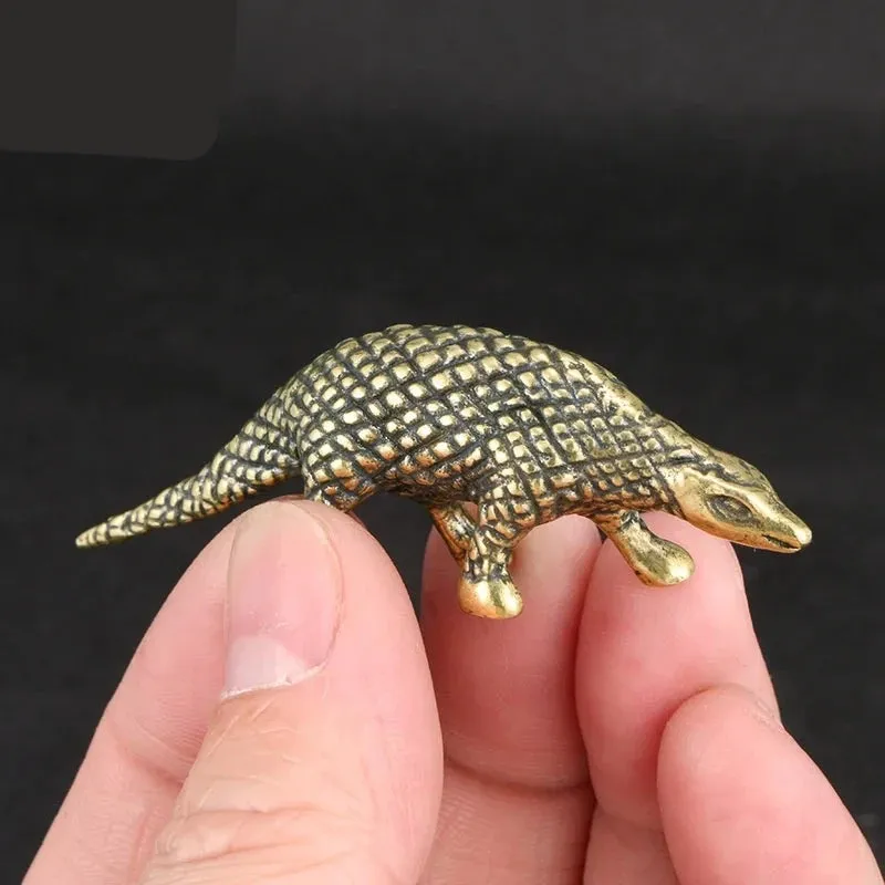 Copper Dinosaurs Figurines Tea Pets
