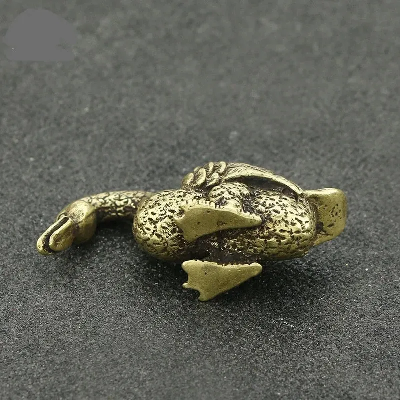 Copper Duck Figurine Tea Pets