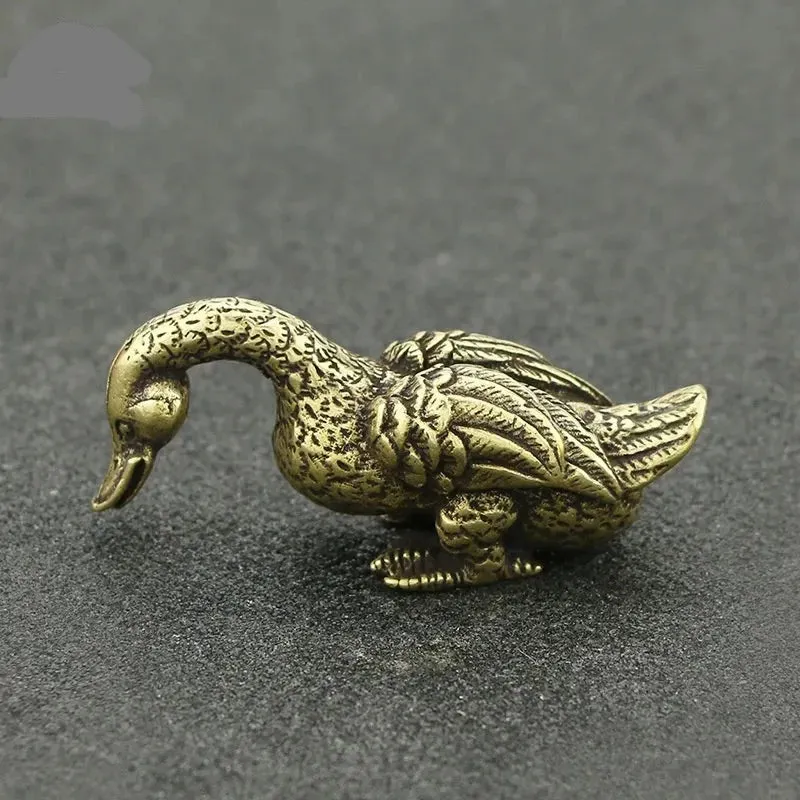 Copper Duck Figurine Tea Pets
