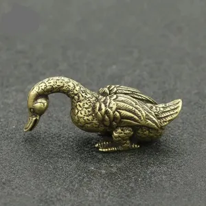 Copper Duck Figurine Tea Pets