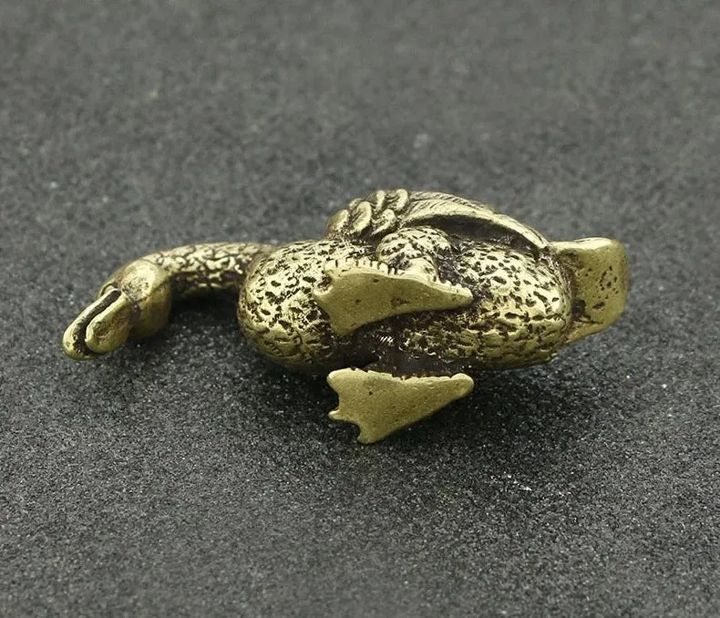 Copper Duck Figurine Tea Pets