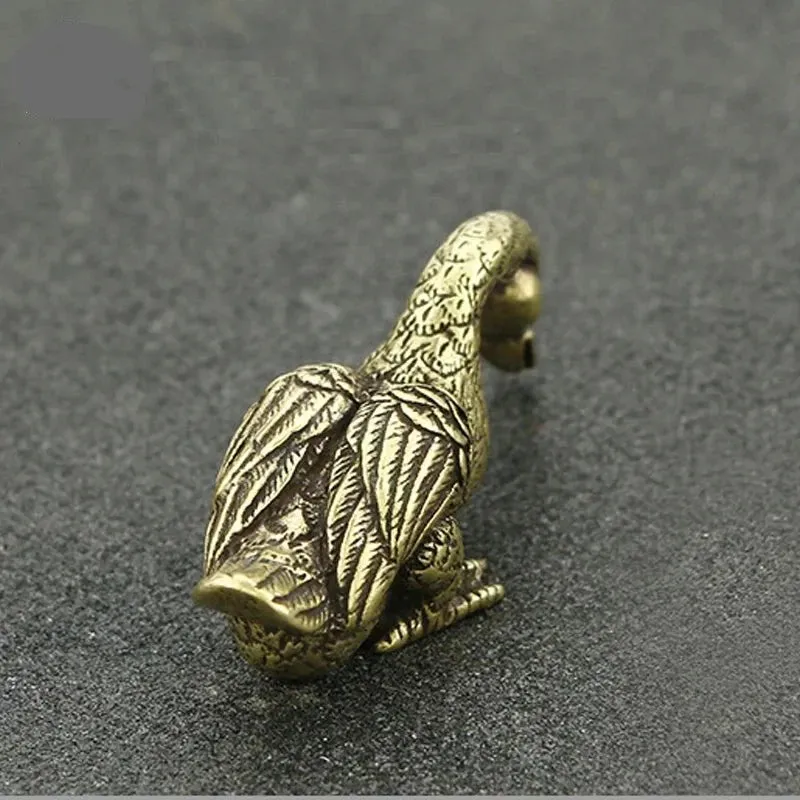 Copper Duck Figurine Tea Pets