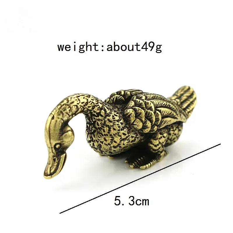 Copper Duck Figurine Tea Pets