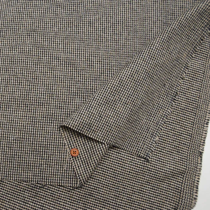 COTTON TWEED Fabric - Houndstooth