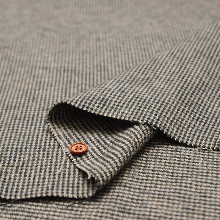 COTTON TWEED Fabric - Houndstooth