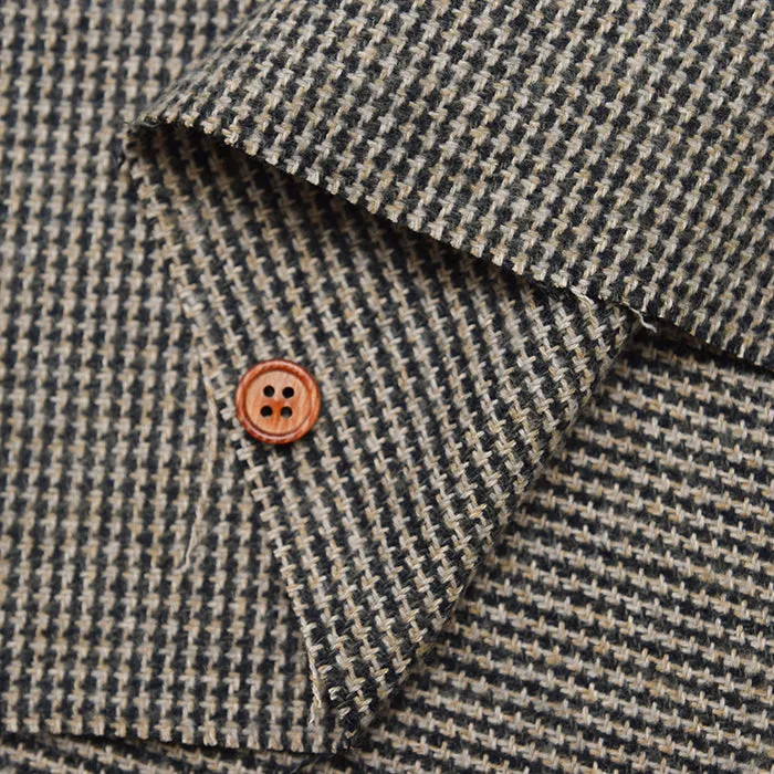 COTTON TWEED Fabric - Houndstooth