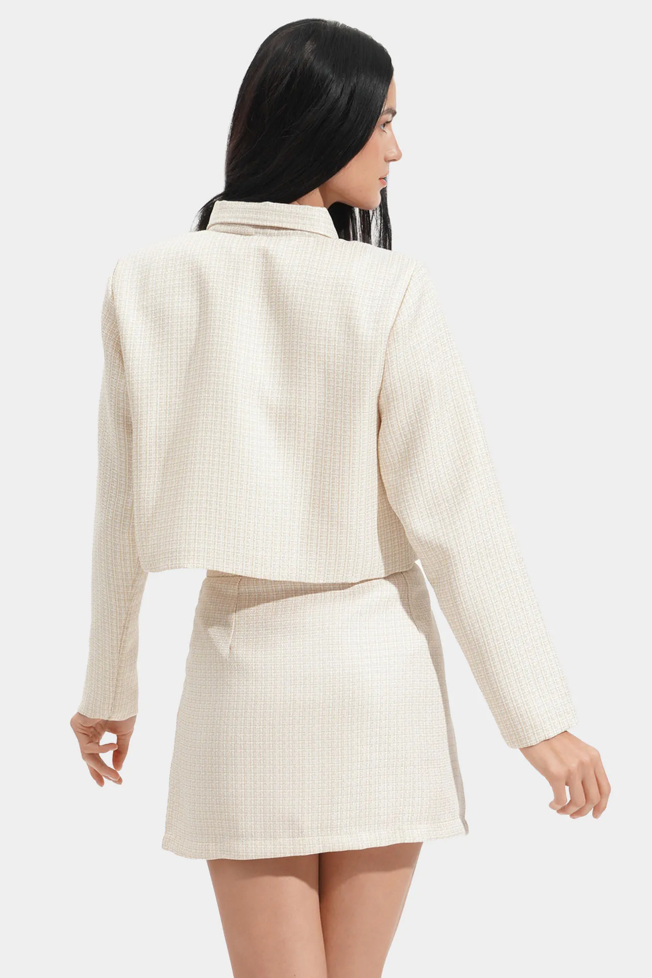 Cropped Tweed Jacket