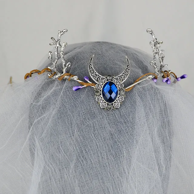 Crystal Forest Crown Elvish Hair Jewellery