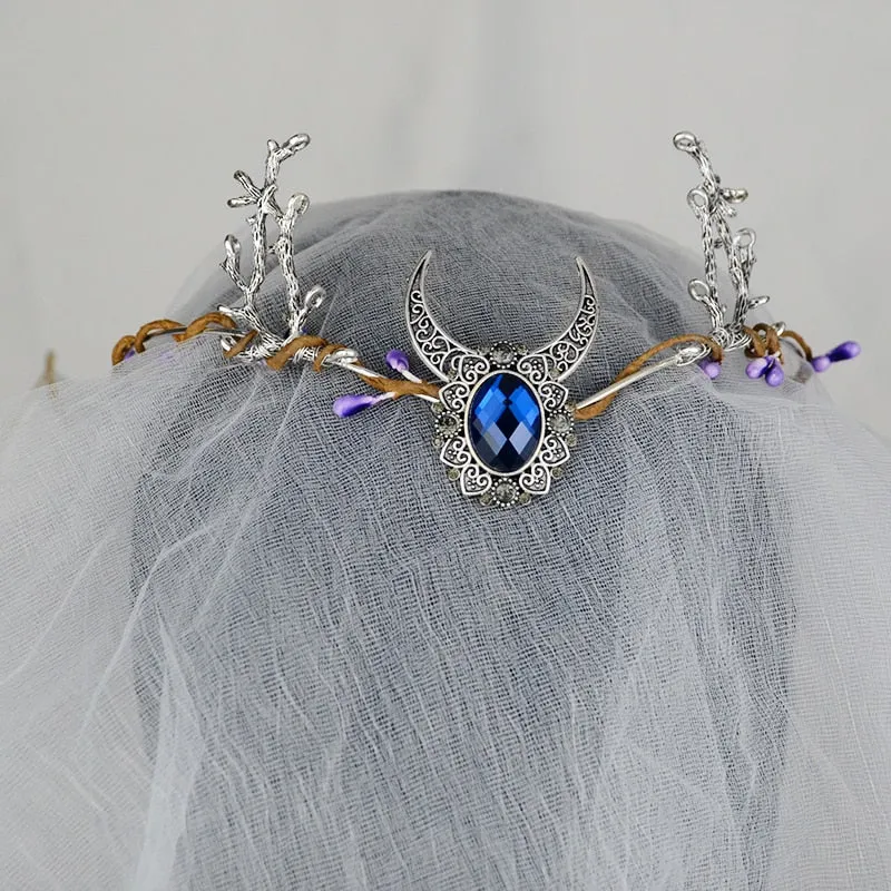 Crystal Forest Crown Elvish Hair Jewellery