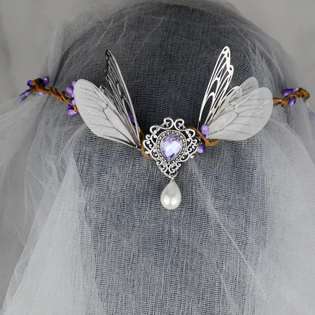 Crystal Forest Crown Elvish Hair Jewellery