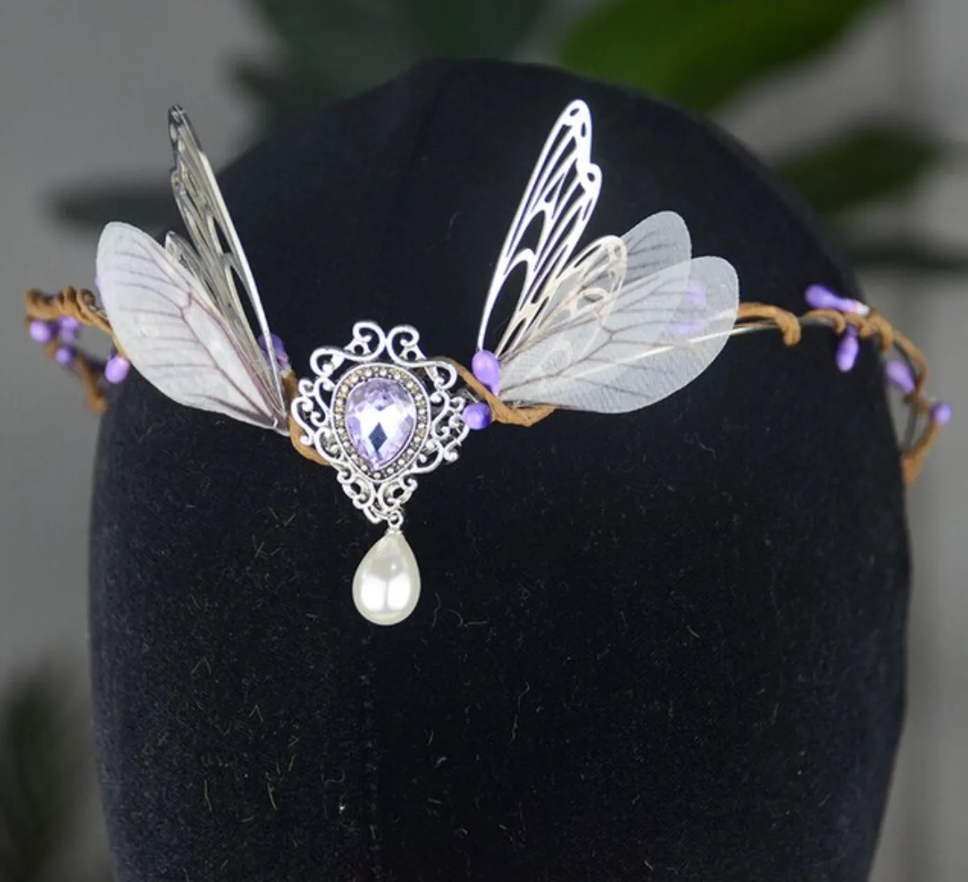 Crystal Forest Crown Elvish Hair Jewellery