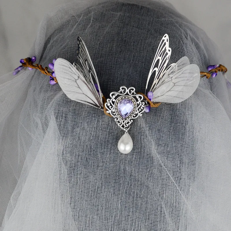 Crystal Forest Crown Elvish Hair Jewellery