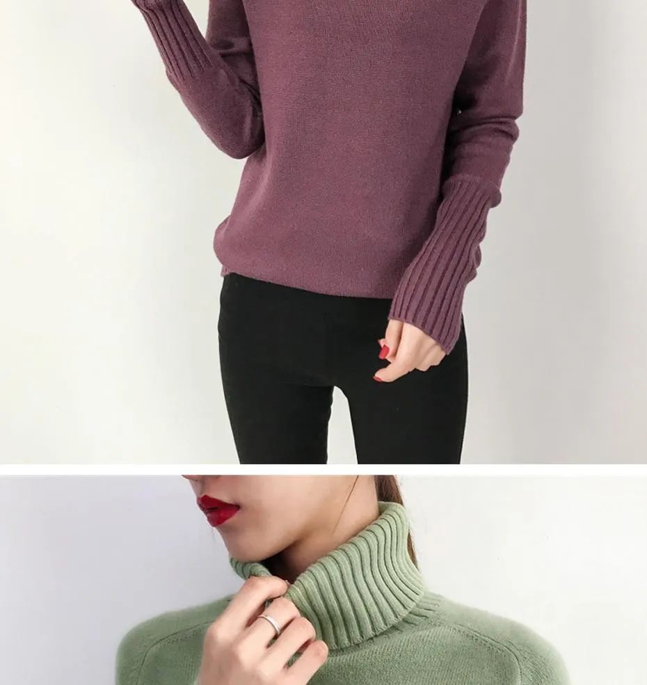 Darling Cashmere Turtleneck Sweater