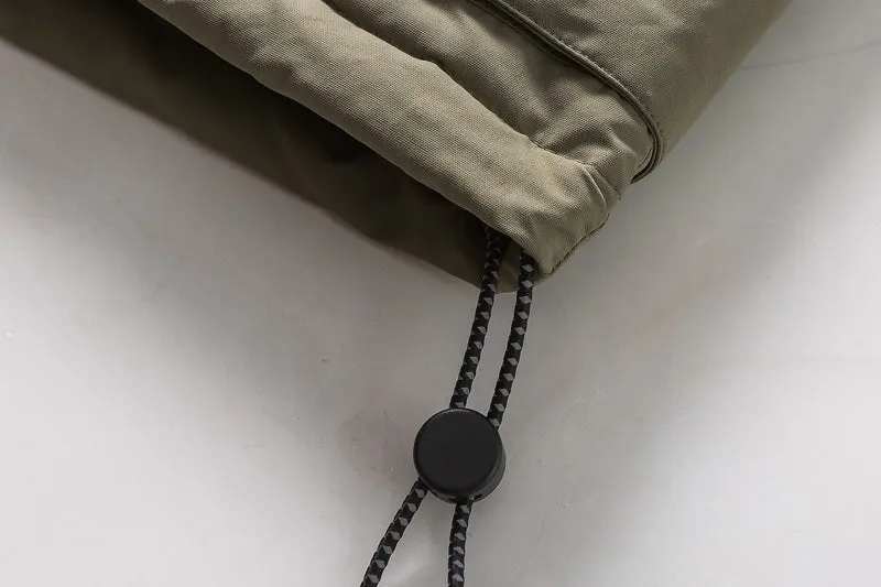 DAVILRAY SUITTO THICK PADDED UNISEX JACKET IN ARMY GREEN