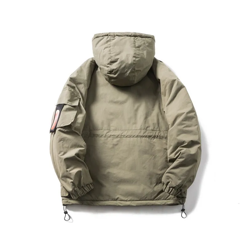 DAVILRAY SUITTO THICK PADDED UNISEX JACKET IN ARMY GREEN